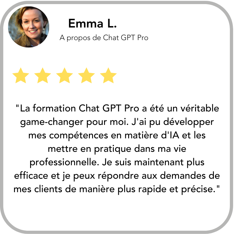 Formation Chat GPT PRO